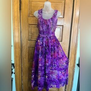 Purple Sleeveless Maxi  Dress